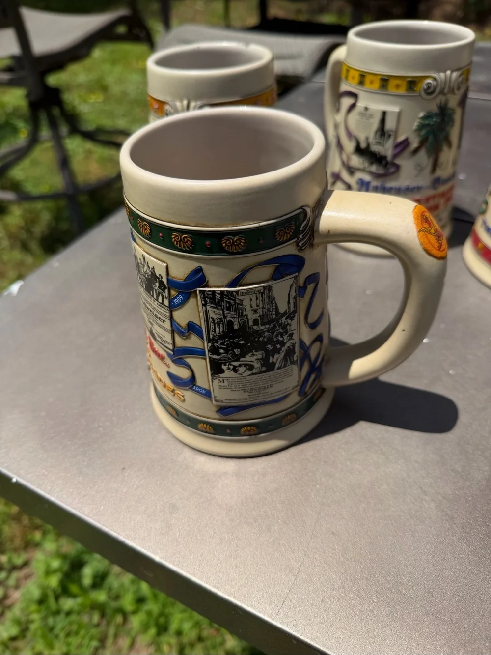 Bundle Of 5 Anheuser-Busch Advertising Through The Decades Stein Mug